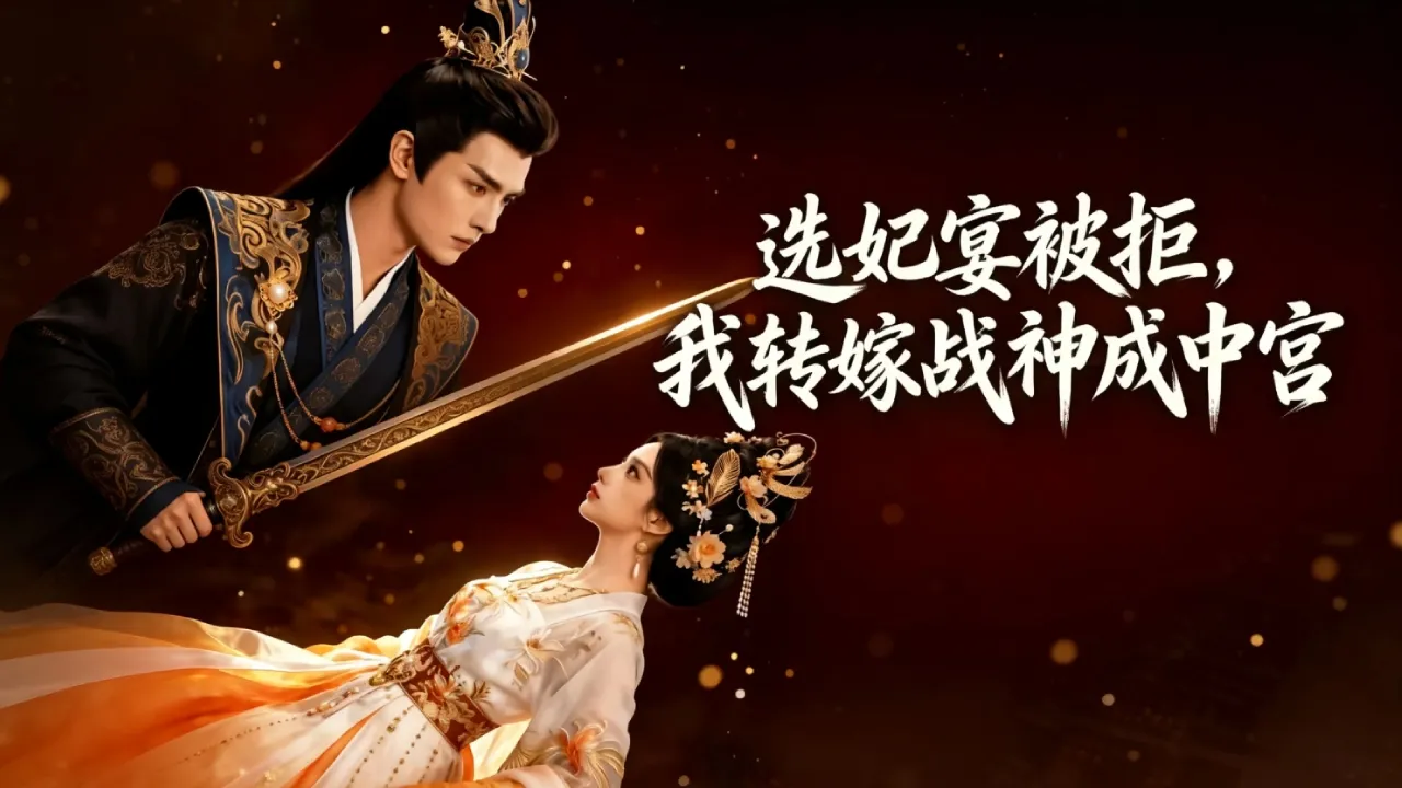 【完整版】AI短剧《选妃宴被拒,我转嫁战神成中宫》她是皇上钦点的太子妃,却撞破太子的薄情与算计,宣告宁为仆人妇,不做贵人妾。不受宠的七皇子挺身而出,护她、娶她!#短剧 #完結 #蔓蔓書屋 #大结局 poster