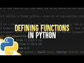 Defining Functions In Python