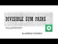 Hackerrank - solved Divisible sum pairs using Javascript