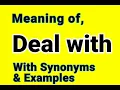 What is Deal with Meaning of Deal with in Hindi Synonyms of Deal with
