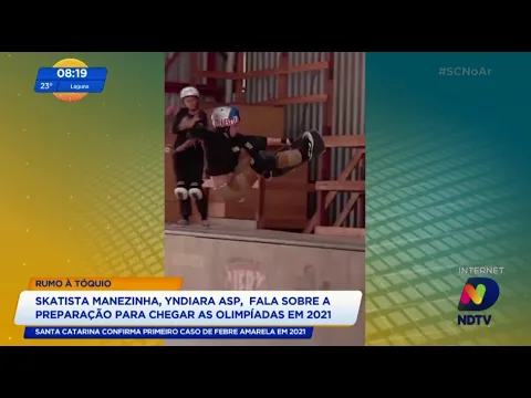 Skatista manezinha, Yndiara Asp, fala sobre a preparação para chegar as Olimpíadas