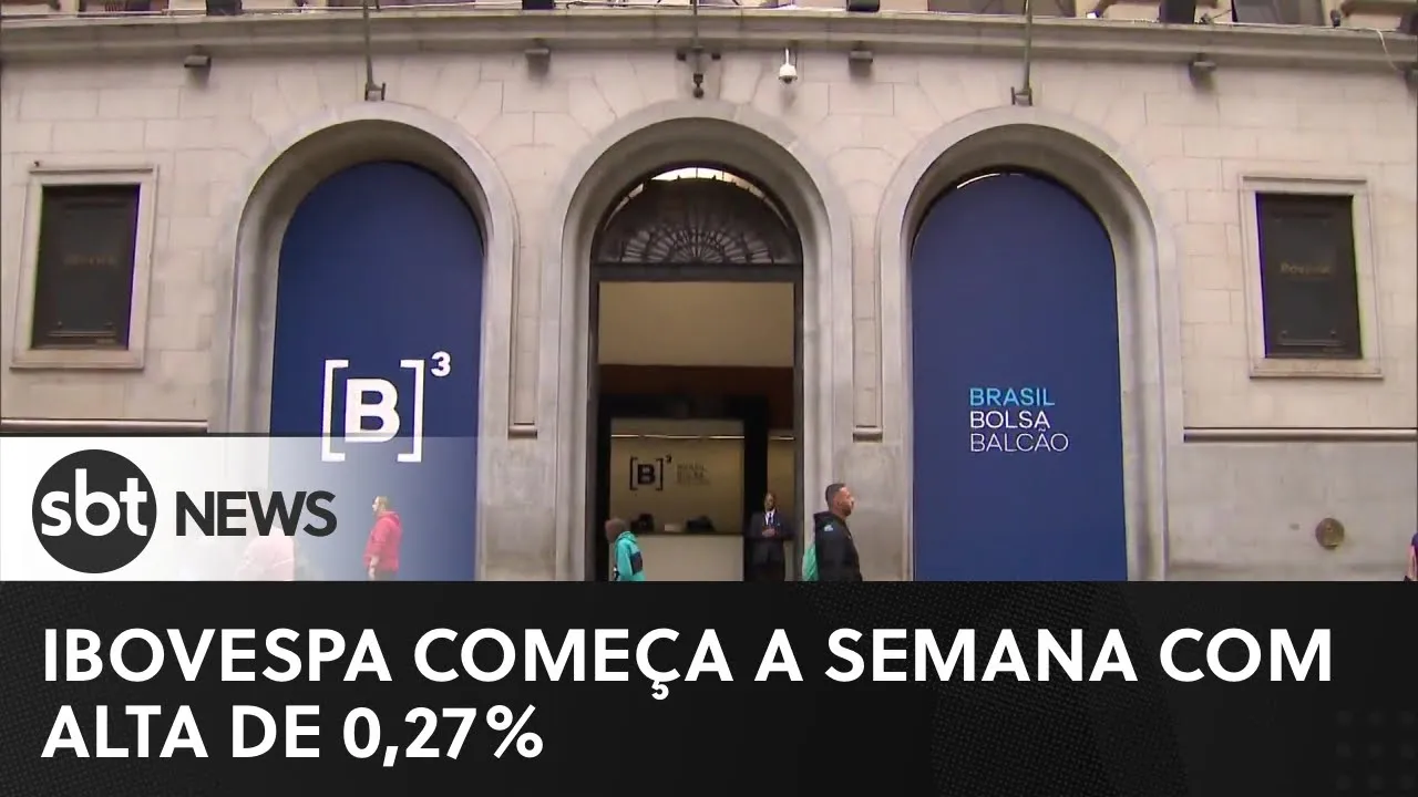 Mercado financeiro: Ibovespa começa a semana com alta de 0,27% | #SBTNewsnaTV (13/06/23)