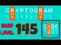 CRYPTOGRAM 145
