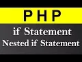 If Statement and Nested if Statement in PHP Hindi