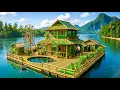 Download Lagu 365 Days Building a Massive Floating Bamboo House with a Pool on the River Using Primitive Tools