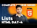 HTML Lists Tutorial for Beginners Day-4