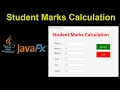 Calculate Student Marks FAST with Java FX