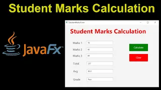Calculate Student Marks FAST with Java FX