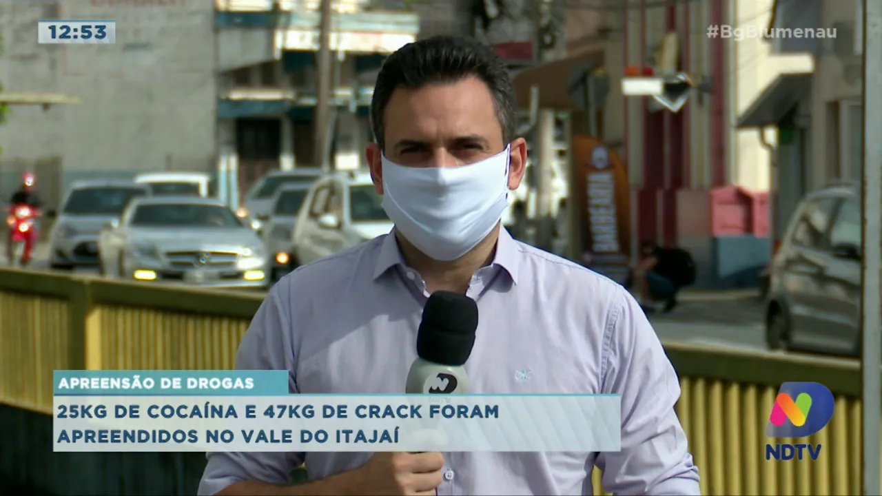 Polícia apreende 25kg de cocaína e 47kg de crack no Vale do Itajaí