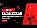 Java Programming Program to Calculate Rectangle Area