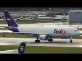 FedEx Airbus A300-600F N671FE takeoff from PDX
