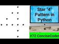 Star 4 Pattern in Python-ConciseCoder Beginners