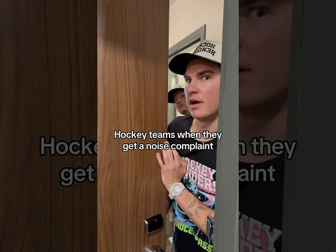 Hockey teams when they get a noise complaint! #hockey