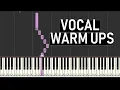 VOCAL WARM UPS TENOR RANGE C3 - C5 2 OCTAVES MAJOR SCALES