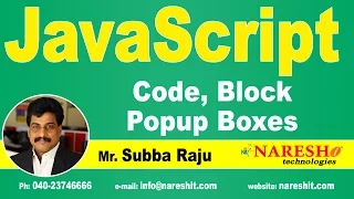 JavaScript Code Block Popup Boxes JavaScript Tutorial Mr Subba Raju