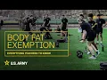 Everything You Need to Know Army Body Fat Exemption policy update U S Army