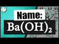 How to name Ba OH 2