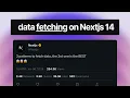 Fetching Data with Nextjs 3 Different Patterns