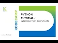 1 Introduction to Python KodeCamp 1 0 Training Session