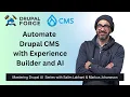 Mastering Drupal AI Automate Drupal CMS with Experience Builder and AI