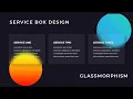 Service box with Glassmorphism Effect Simple CSS Trick