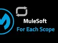 For Each Scope in MuleSoft in 4 minutes