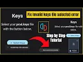 How To Invalid Keys File Selected Error on Yuzu Emulator Android