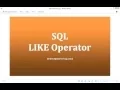 25 - SQL LIKE Operator