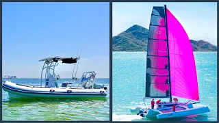 On The Road BUT NOT OFF THE WATER! | We are towing TWO Brand New Boats with our TRUCK CAMPER