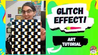 TRIPPY Glitch Effect Painting Tutorial Beginner Friendly