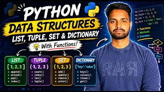 Python Data Structures Explained in Hindi Lists Tuples Sets Dictionaries Complete Tutorial