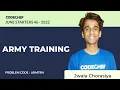 ARMTRN ARMY TRAINING July Starters46 2022 Problem Solutions CodeChef