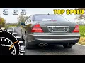 2004 Mercedes S65 AMG W220 // V12 SOUND \u0026 TOP SPEED on AUTOBAHN