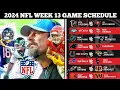 2024 NFL Week 13 Game Schedule