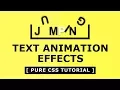 Jumping Text Animation Effects - Jumping and spinning Text Animation Effects using Html and CSS