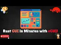 Build a GUI in Rust with eGUI - Fast Easy Behind the Scenes Immediate mode eGUI Guide