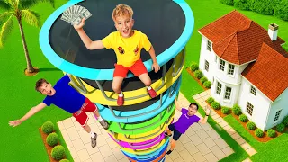 NGƯỜI CUỐI CÙNG RỜI KHỎI THÁP NHẢY TRAMPOLINE SẼ THẮNG 10.000 ĐÔ LA!
