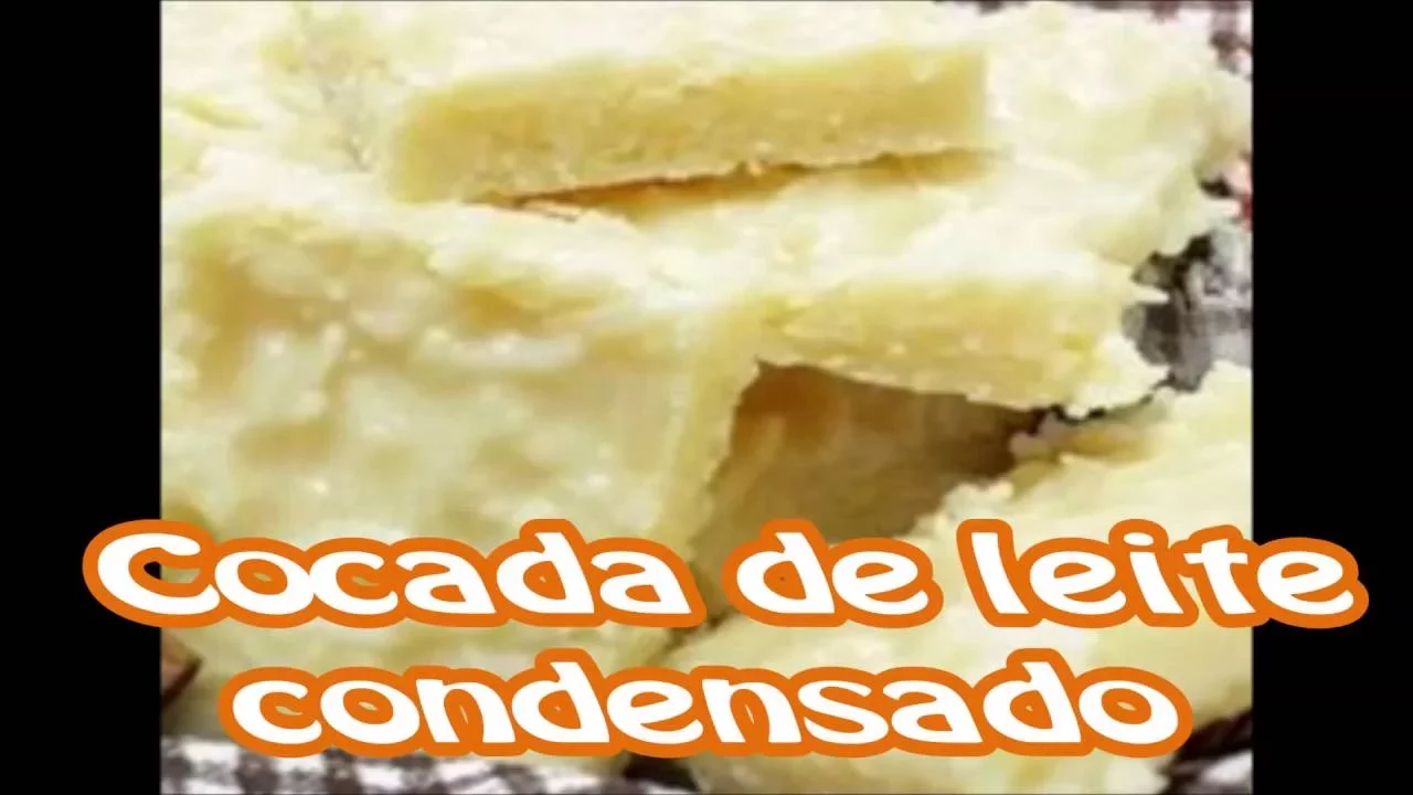 RECEITA DE COCADA DE LEITE CONDENSADO