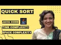 How Quick Sort works Sorting Algorithm Explanation Java Code