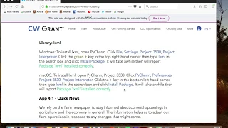 Install lxml