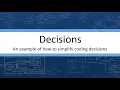 Decisions - How to simplify a multi-way decision