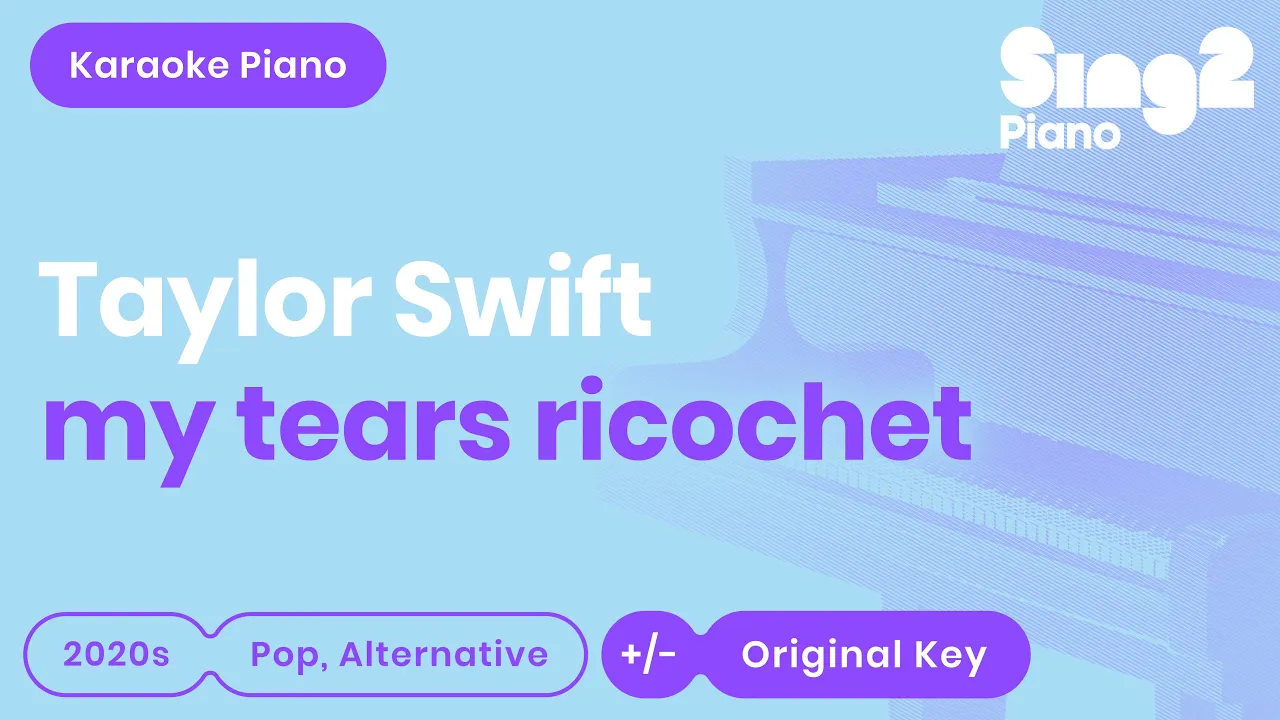 Taylor Swift - my tears ricochet (Karaoke Piano) Taylor Swift - my tears ricochet (Karaoke Piano)