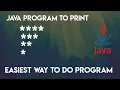 java program to print inverted half pyramid Star pattern program in java