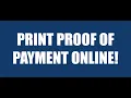 Print Proof of Payment