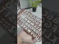 Silicon Mold Chocolate Alphabet Font