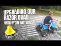 Razor Quad 36v Upgrade with Ryobi Batteries
