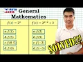 Evaluating Exponential Functions General Mathematics