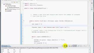 Reading Text Files Using Eclipse