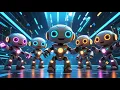Download Lagu 5 Little Robots 🚀🤖 | Fun Robot Song for Kids | Sing Along, Dance \u0026 Learn | Nursery Rhyme