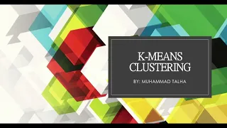 K-MEAN CLUSTERING ALGORITHM AND CODE IN PYTHON